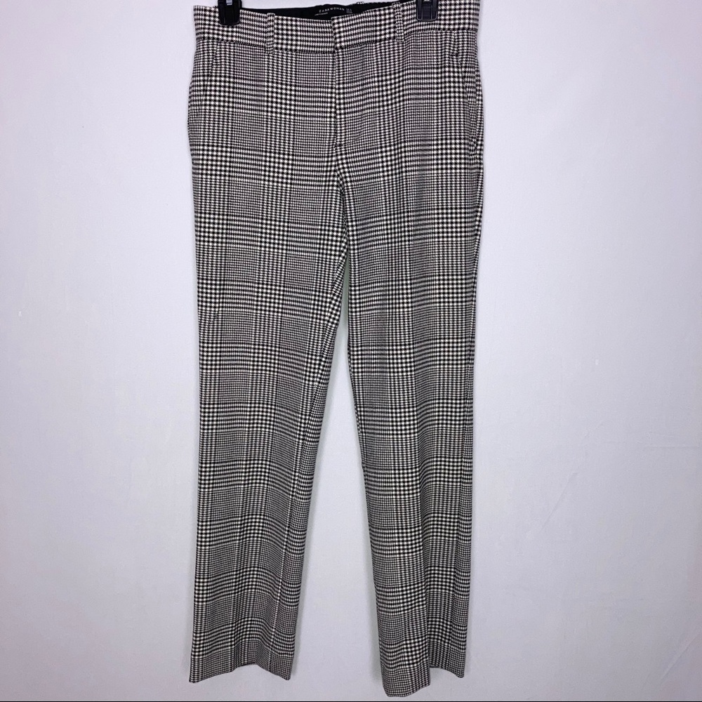 Zara Woman black white trousers slacks sz S - Picture 3 of 6